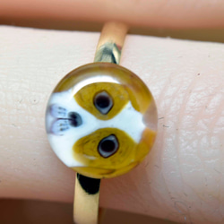 フクロウのトンボ玉 ガラスのジュエリー 12833-451ペンダントトップ作家 フクロウのトンボ玉 ガラスのジュエリー 12833-451ペンダント