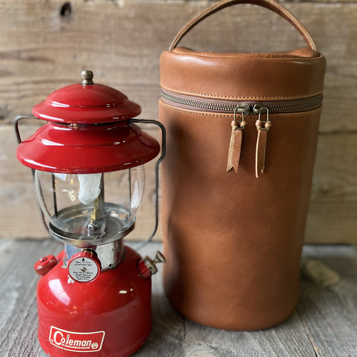 コールマン200a ランタンケース、栃木レザー、茶、ブラウン、本革