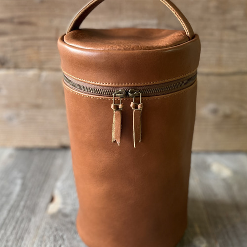 コールマン200a ランタンケース、栃木レザー、茶、ブラウン、本革