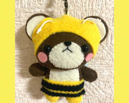フェルト マスコット ミツバチくまちゃん ぬいぐるみ ringoremon