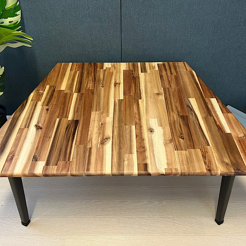 送料無料】 ローテーブル 台形 90cm 58cm アカシア 縦柄 送料無料】 ローテーブル 台形 90cm 58cm アカシア 縦柄
