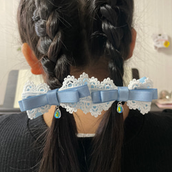 卒園式、入学式、発表会 13色ツインテールミニリボン 揺れる×華やかな