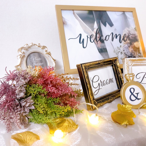 yuri様❣️ウェルカムスペース まとめ売り 結婚式 装飾 ウェルカムボード ばごちゃん様✨】ウェルカムスペース まとめ売り 受付サイン