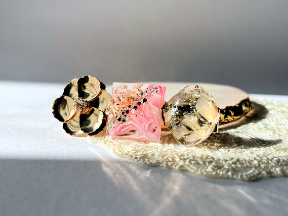 ハンドメイドリボン　おまとめ品　バレッタ　シューズクリップ　ヘアピン　ローズ ハンドメイドリボンおまとめ品バレッタシューズクリップヘアピン