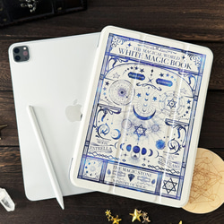 架空の魔導書"白魔法と錬金術の本" iPadケース 2枚目の画像