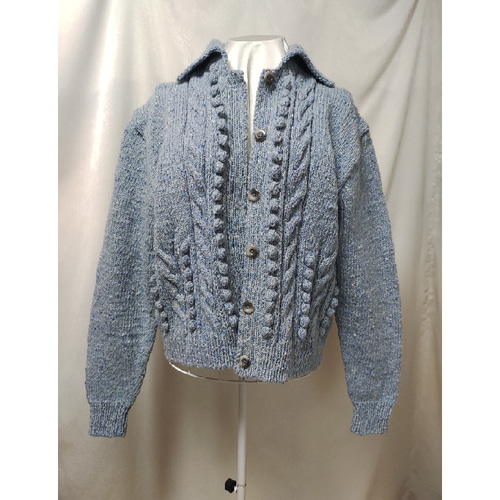 FREAK'S STORE/襟付き ポケット ショートニットカーディガン