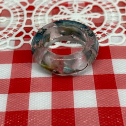 レジンリング　レトロリング　1点もの　ドライフラワーリング　プレゼントに最適　指輪㊺ 4枚目の画像