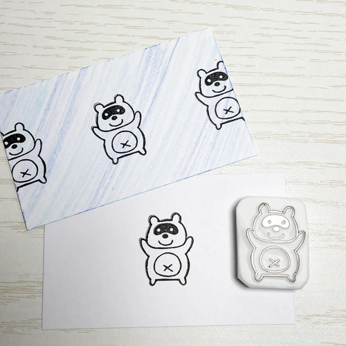 たぬきの消しゴムはんこ #66 はんこ・スタンプ こぶたのおみせ 通販