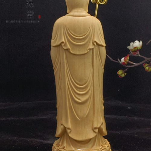 仏教美術　お地蔵さん　仏像　木彫　置物　インテリア　工芸品　美術品　A3079 仏教美術 お地蔵さん 仏像 木彫 置物 インテリア 工芸品 美術品