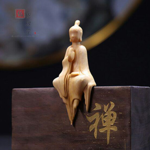 木彫り 仏像 坐禅無相仏座像 彫刻 仏教工芸品 柘植材 仏師で