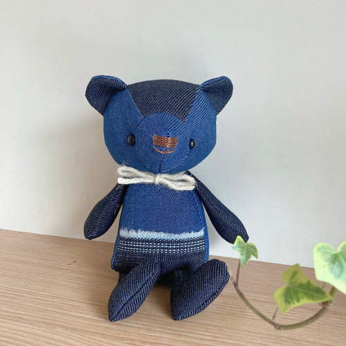 受注制作】デニムのくまちゃん ぬいぐるみ kohana 通販 15283271