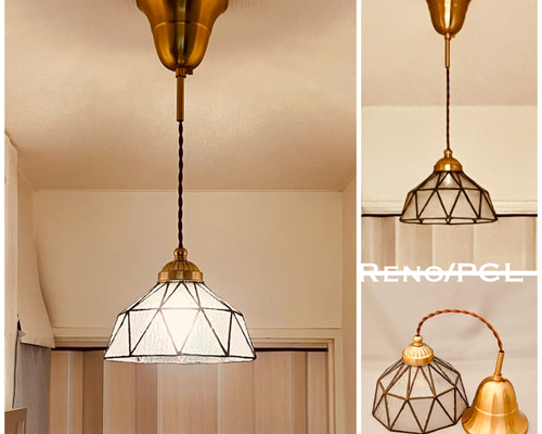 ペンダントライト 照明 Reno/PCL ステンドグラス ランプシェード