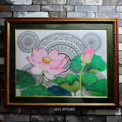 蓮 絵画 のおすすめ人気通販｜Creema(クリーマ) ハンドメイド・手作り