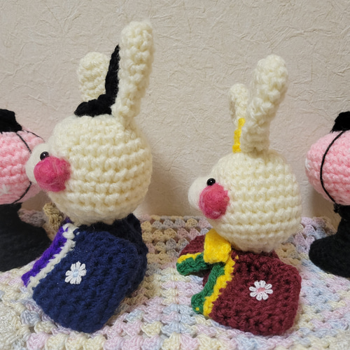 雛人形 ぼんぼり セット うさぎ 3月 かわいい ひな祭り あみぐるみ 御