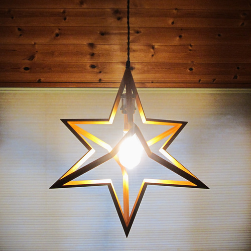 インテリア照明 スターキューブ HOS6P-2 星型6面体 ペンダントライト