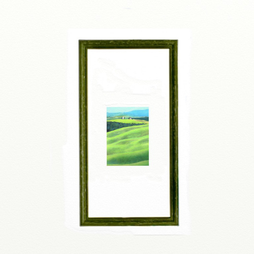 ヨーロッパ 庭園の風景画 金色額縁 ヨーロッパ 庭園の風景画 金色額縁