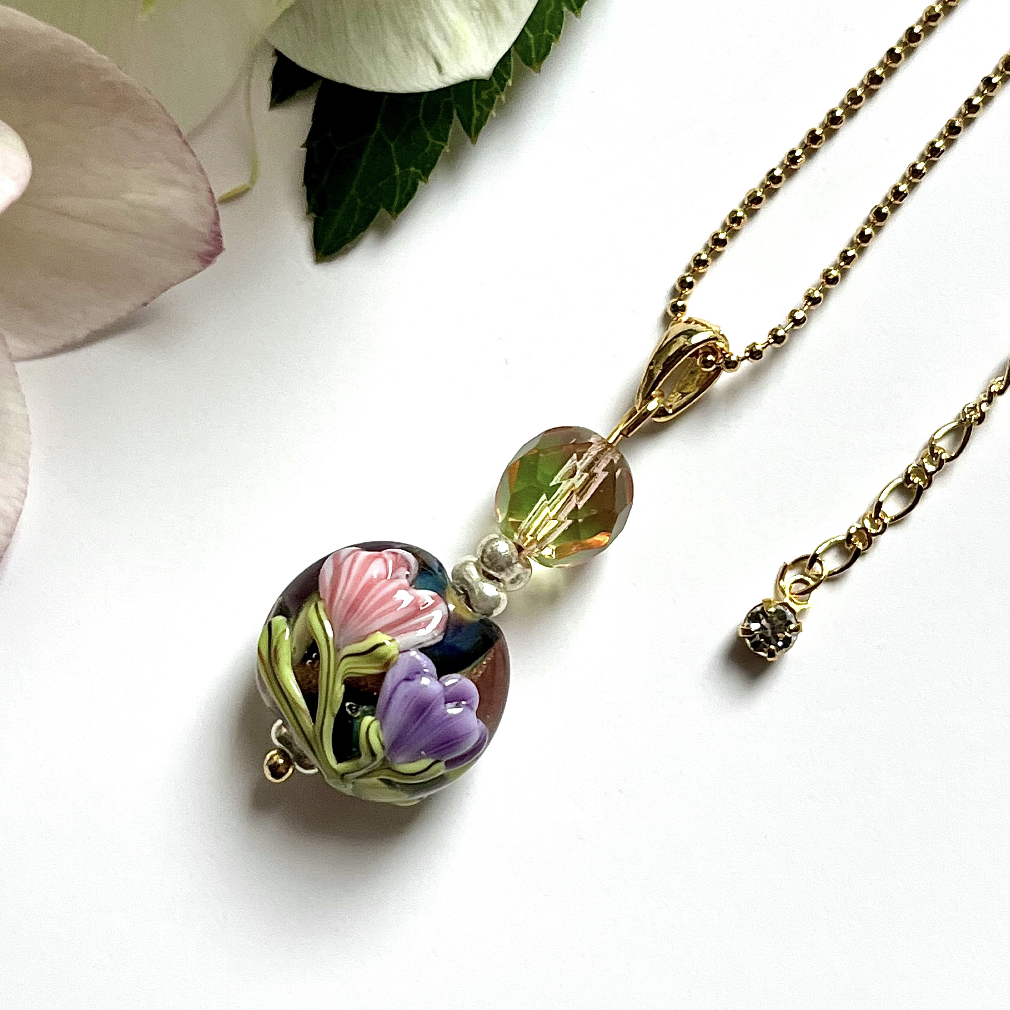 アールヌーヴォーフリージアネックレスI