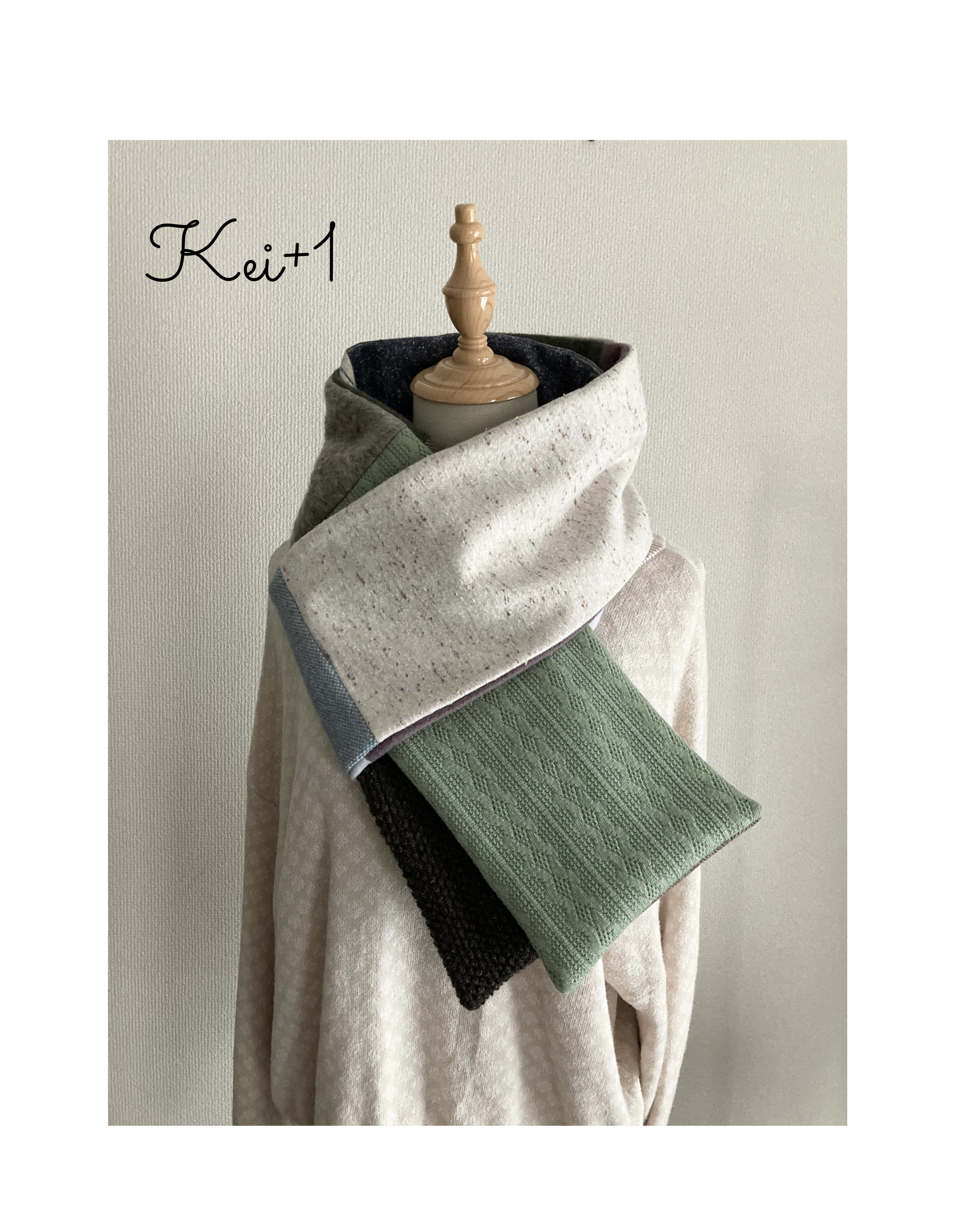 ラスト1点！ウィンターセレクト⚪︎◯パッチワークロング