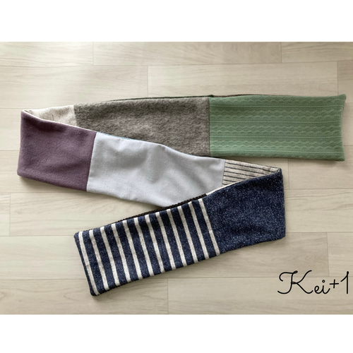 Mantle パッチワーク マフラー ラスト1点！ウィンターセレクト⚪︎◯パッチワークロング