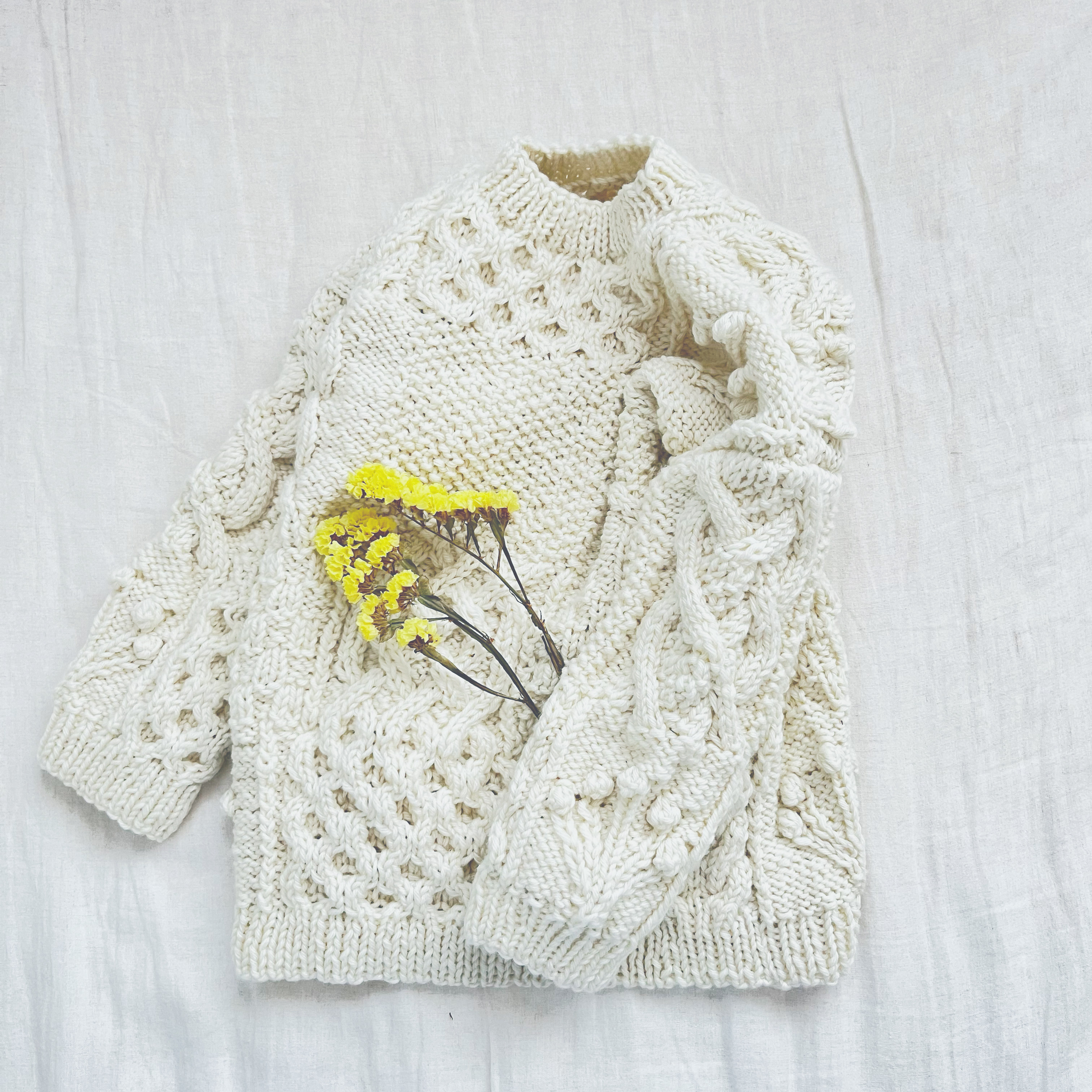 Viva La Material アラン フィッシャーマンニット パッチワーク