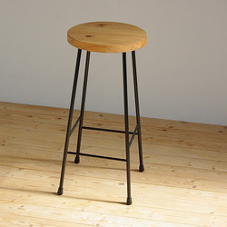 オーダー品 / アイアン　ハイスツール　ironstool (high)　高さ75㎝　４脚分 4枚目の画像