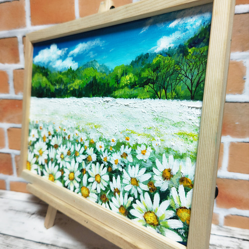 油絵 絵画【マーガレットのお花畑】 22afff2e3246a6232289274a29518a