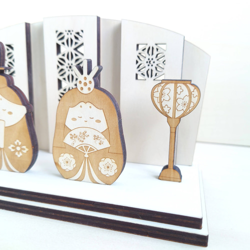 箱入り：木工職人のお雛様】ひな人形 ひなまつり ひな祭り 雛人形