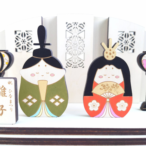 箱入り：木工職人のお雛様】ひな人形 ひなまつり ひな祭り 雛人形