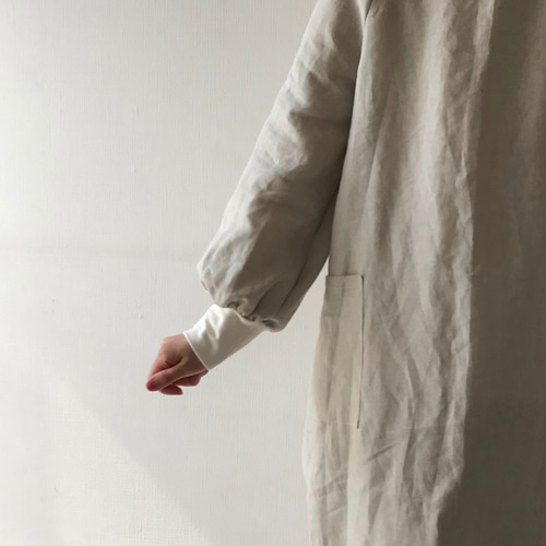 在庫あり〉前後着れるリネンの2WAY割烹着 すぐ届く母の日2024