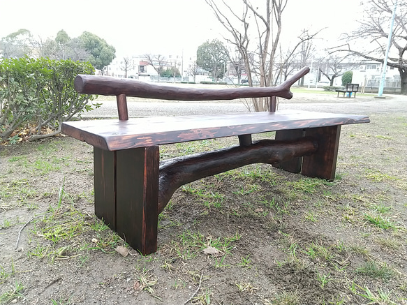 流木Bench(withBackrest) 1枚目の画像