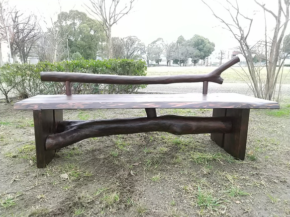 流木Bench(withBackrest) 5枚目の画像