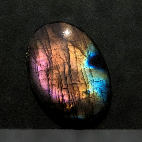 値下げ】ラブラドライト[637] 35x25mm 46Cts 天然石 / カボション