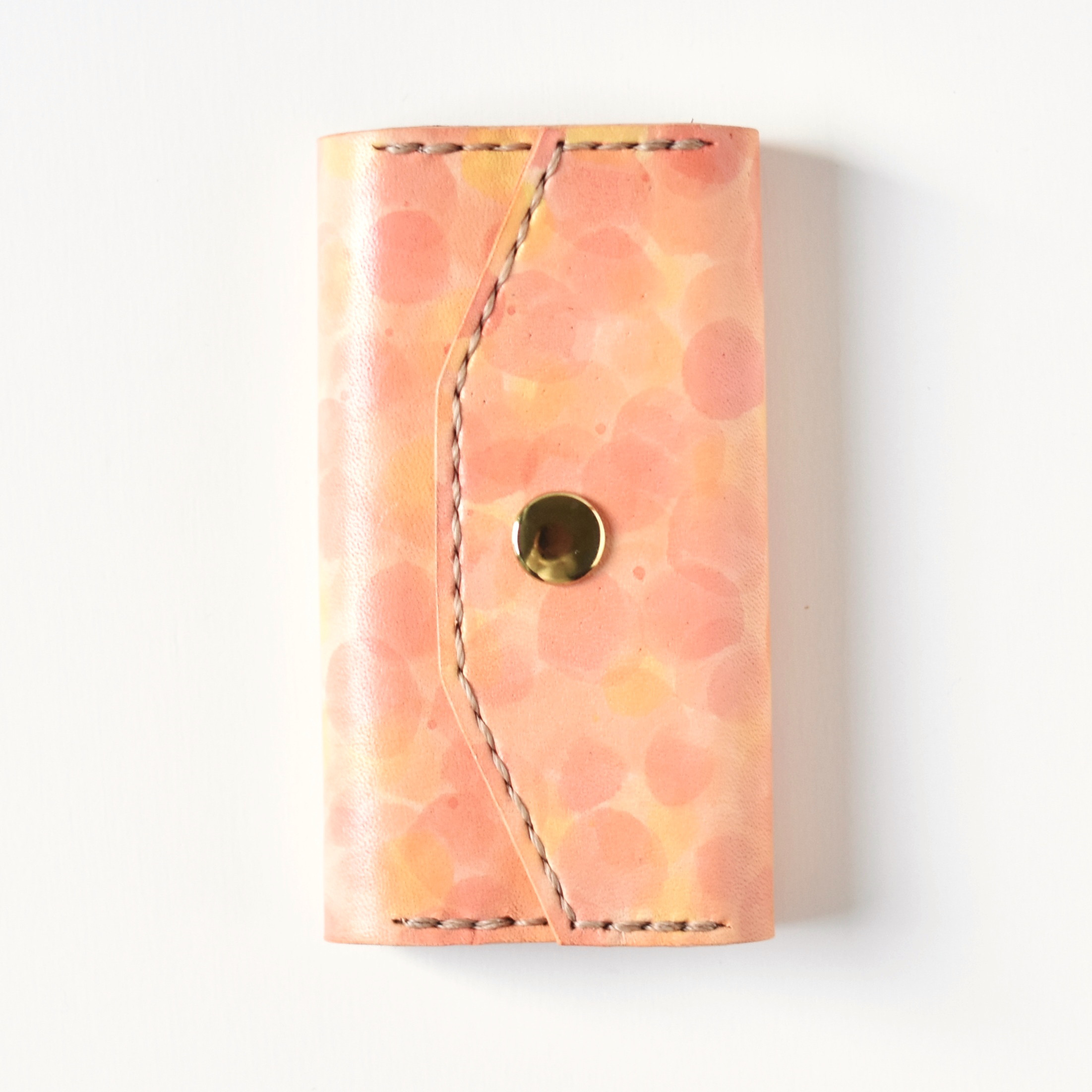 革の手染めケース 「秋色（キーケース）」