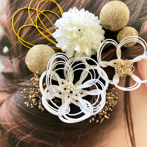 〈きゃらめる様〉ヘアアクセ プリザーブド ドライフラワー 結婚式 髪飾り ドライフラワー髪飾り プリザーブドフラワー 結婚式 成人式 卒業