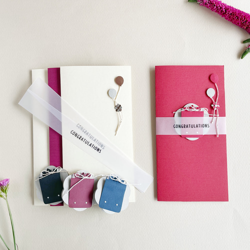 再販】ご入学祝い メッセージカード《カラフル/クラシカル》 / ミニ