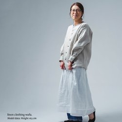 [wafu] 亞麻襯衫外套 崇尚技術的高級亞麻 JK/Flux t036f-flx3 第2張的照片