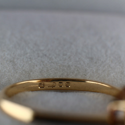 レディース リング 宝石 ジュエリー ゴールド イギリス 指輪 英国 ルビー ビンテージ 375 鑑定付 J49 5枚目の画像