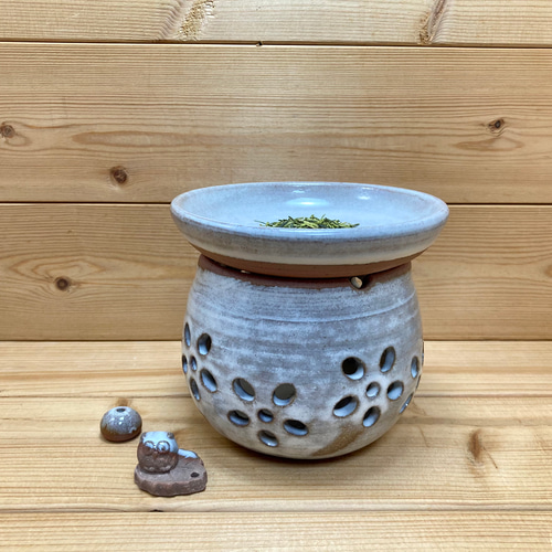❖茶道講師だった母の趣味品❖　清水焼　香炉 アロマポット ❖茶道講師だった母の趣味品❖ 清水焼 香炉 アロマポット