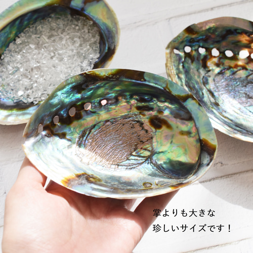 SALE30％OFF【残り6】浄化用クリスタル と アバロンシェルトレイ