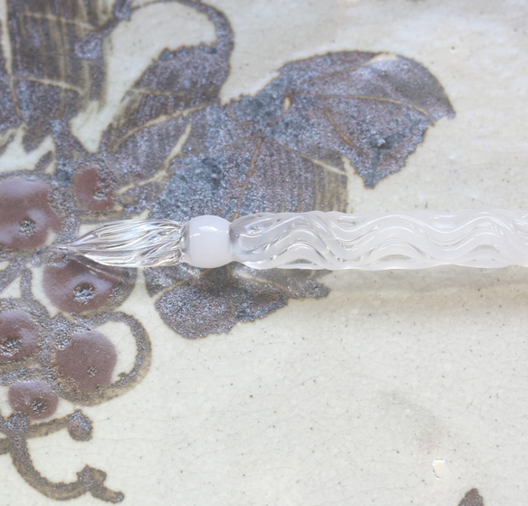 ガラスペン「日の出・冬」　ガラス製スポイト付属（約1ｍｌ） 2枚目の画像