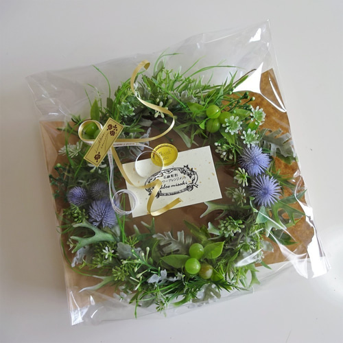 27cm ミモザのハーフリース（ラフィア） リース chloe misaki 通販