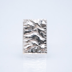 「SUIMEN」studs pierce silver 【〈水面〉シルバー スタッド ピアス】 2枚目の画像