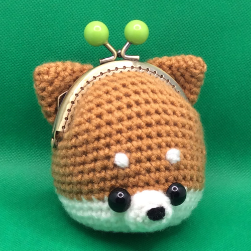 ✿ハンドメイド✿がま口・ポーチ✿手編み・あみぐるみ✿柴犬ちゃん