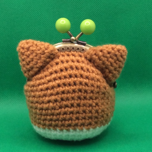 ✿ハンドメイド✿がま口・ポーチ✿手編み・あみぐるみ✿柴犬ちゃん