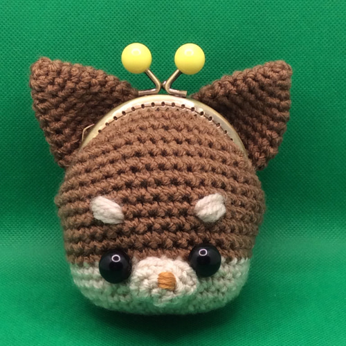 ✿ハンドメイド✿がま口・ポーチ✿手編み・あみぐるみ✿チョコタン