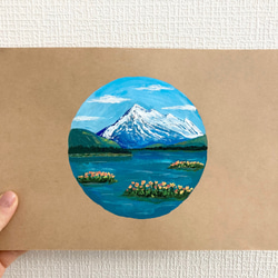 ORIGINAL PAINTING - mountan scenery, 山の景色, 原画, オリジナルアート 4枚目の画像