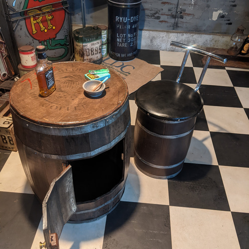 DBバレル コーヒーテーブル樽 テーブル & スツールキャビネットテーブル