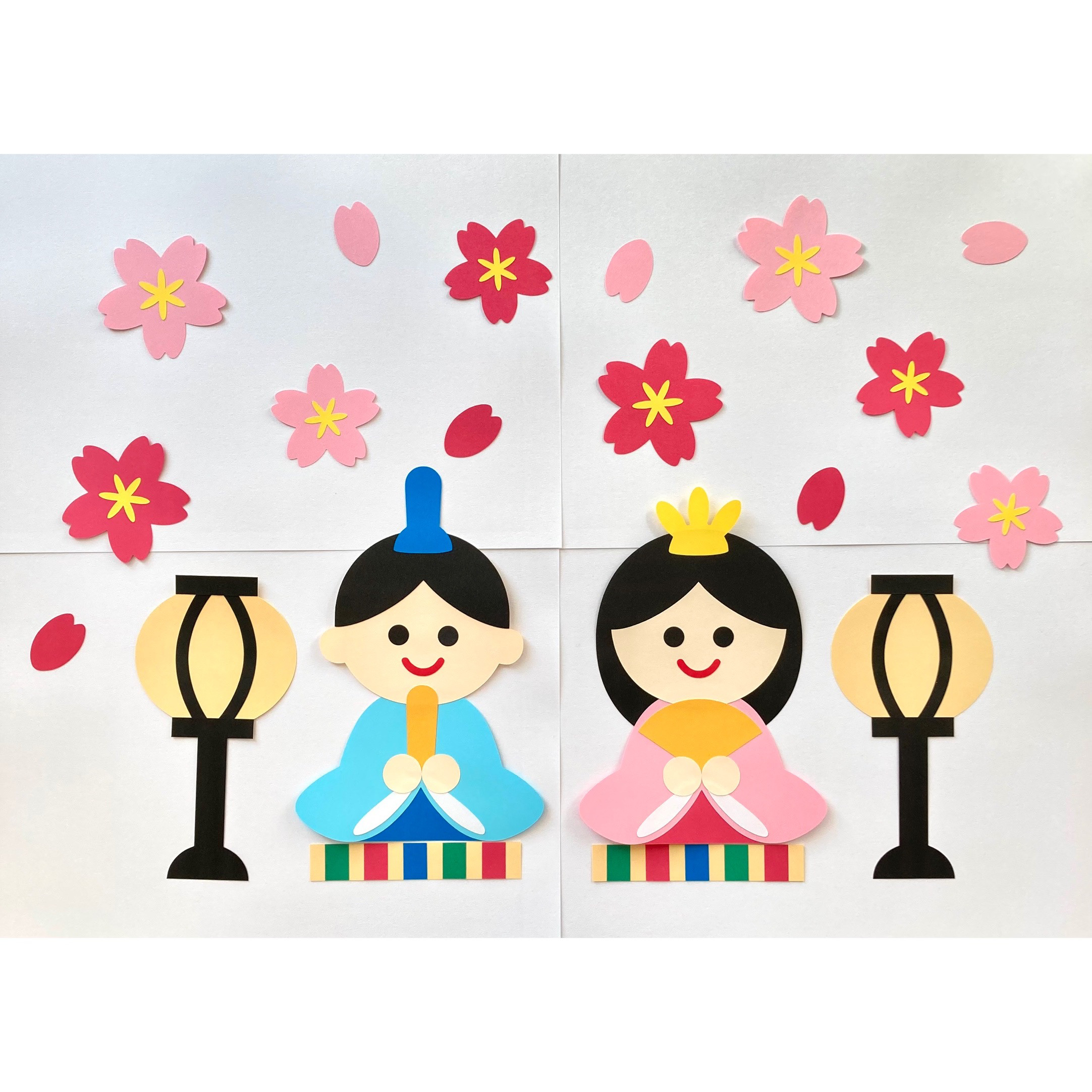 emi30ページ かわいい ひなまつり こどもの日 壁面飾り 室内装飾 ☆壁面飾り 「楽しいひな祭り！」3月 春 ひなまつり おひなさま