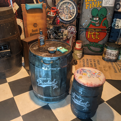 BKバレル コーヒーテーブル 樽 テーブル & スツール