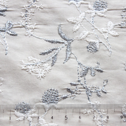 ◇レース半襟・半衿【千日紅】gray 5枚目の画像